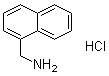 structure of CAS# 39110-74-2, 1-Naphthalenemethanamine hydrochloride;(1-Naphthylmethyl)ammonium chloride; 1-(Aminomethyl)naphthalene hydrochloride
