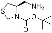 (R)-4-Aminomethylthiazolidine-3-carboxylic acid tert-butyl ester molecular structure (CAS 391248-13-8)
