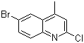 6-Bromo-2-chloro-4-methylquinoline molecular structure (CAS 3913-19-7)