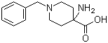 结构式 CAS# 39143-25-4, 1-苄基-4-氨基-4-哌啶甲酸
