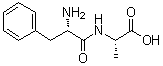 L-苯丙氨酰-L-丙氨酸分子结构 (CAS 3918-87-4)