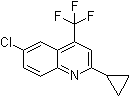 2-Cyclopropyl-6-chloro-4-(trifluoromethyl)quinoline molecular structure (CAS 391860-73-4)
