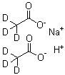 Sodium hydrogen di(acetate-d<sub>3</sub>) molecular structure (CAS 39230-37-0)