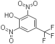 结构式 CAS# 393-77-1, 2,6-二硝基-4-(三氟甲基)苯酚