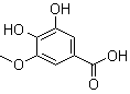 3,4-二羟基-5-甲氧基苯甲酸分子结构 (CAS 3934-84-7)