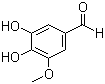 structure of CAS# 3934-87-0, 5-Hydroxyvanillin;3,4-Dihydroxy-5-methoxybenzaldehyde