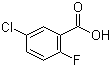结构式 CAS# 394-30-9, 5-氯-2-氟苯甲酸