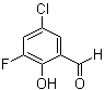 5-Chloro-3-fluoro-2-hydroxybenzaldehyde molecular structure (CAS 394-96-7)