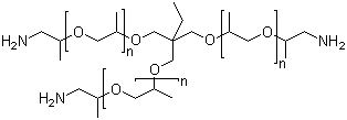结构式 CAS# 39423-51-3, 聚醚胺 T 403; 氨基封端三羟甲基丙烷三聚丙二醇醚