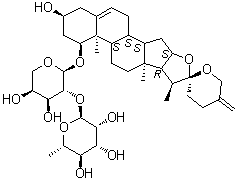 structure of CAS# 39491-37-7, Deglucoruscin;Desglucoruscin; Ruscoponticoside C