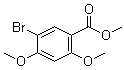 结构式 CAS# 39503-51-0, 5-溴-2,4-二甲氧基苯甲酸甲酯