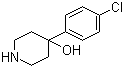 4-(4-Chlorophenyl)-4-hydroxypiperidine molecular structure (CAS 39512-49-7)