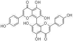柏木双黄酮分子结构 (CAS 3952-18-9)