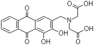 结构式 CAS# 3952-78-1, 茜素络合指示剂; 茜素氨羧络合剂; 氟试剂; 3-氨基甲基茜素-N,N-二乙酸