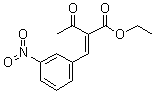 Ethyl 2-(3-nitrobenzylidene)acetoacetate molecular structure (CAS 39562-16-8)