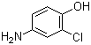 结构式 CAS# 3964-52-1, 2-氯-4-氨基苯酚; 4-氨基-2-氯苯酚