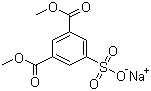 1,3-苯二甲酸二甲酯-5-磺酸钠分子结构 (CAS 3965-55-7)
