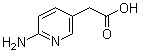 结构式 CAS# 39658-45-2, 6-氨基-3-吡啶乙酸