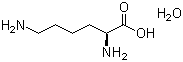结构式 CAS# 39665-12-8, L-赖氨酸一水物; L(+)-2,6-二氨基己酸