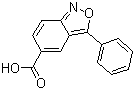 结构式 CAS# 39695-71-1, 3-苯基苯并[c]异恶唑-5-甲酸