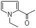 N-乙基-2-乙酰基吡咯分子结构 (CAS 39741-41-8)