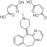 Azatadine maleate molecular structure (CAS 3978-86-7)