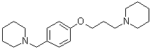 1-[3-(4-((Piperidin-1-yl)methyl)phenoxy)propyl]piperidine molecular structure (CAS 398473-34-2)