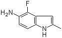 5-Amino-4-fluoro-2-methylindole molecular structure (CAS 398487-76-8)