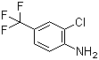 3-氯-4-氨基三氟甲苯分子结构 (CAS 39885-50-2)