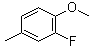 结构式 CAS# 399-55-3, 2-氟-4-甲基苯甲醚