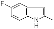 结构式 CAS# 399-72-4, 5-氟-2-甲基吲哚