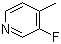 3-Fluoro-4-methylpyridine molecular structure (CAS 399-88-2)
