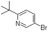 结构式 CAS# 39919-58-9, 5-溴-2-叔丁基吡啶