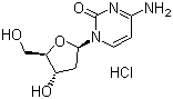 structure of CAS# 3992-42-5, 2'-Deoxycytidine hydrochloride;dC.HCl