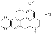 5,6,6a,7-Tetrahydro-1,2,9,10-tetramethoxy-4H-dibenzo[de,g]quinoline hydrochloride molecular structure (CAS 39945-41-0)