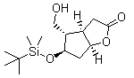 结构式 CAS# 39968-95-1, (2R)-2-[[(叔丁基)二甲基硅烷基]氧基]科立内酯