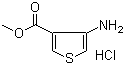 Methyl 4-aminothiophene-3-carboxylate hydrochloride molecular structure (CAS 39978-14-8)