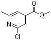 Methyl 2-chloro-6-methylpyridine-4-carboxylate molecular structure (CAS 3998-90-1)