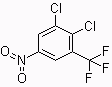 structure of CAS# 400-65-7, 2,3-Dichloro-5-nitrobenzotrifluoride;1,2-Dichloro-5-nitro-3-(trifluoromethyl)benzene; 5,6-Dichloro-3-nitrobenzotrifluoride