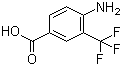 结构式 CAS# 400-76-0, 4-氨基-5-三氟甲基苯甲酸
