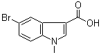 structure of CAS# 400071-95-6, 5-Bromo-1-methylindole-3-carboxylic acid;5-Bromo-1-methyl-1H-indole-3-carboxylic acid