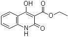 1,2-二氢-4-羟基-2-氧代-3-喹啉甲酸乙酯分子结构 (CAS 40059-53-8)