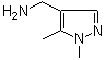 structure of CAS# 400756-31-2, 1,5-Dimethyl-1H-pyrazole-4-methanamine;1,5-Dimethyl-4-pyrazolemethanamine; 1-(1,5-Dimethyl-1H-pyrazol-4-yl)methanamine; [(1,5-Dimethyl-1H-pyrazol-4-yl)methyl]amine