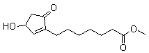 Methyl-3-hydroxy-5-oxo-1-cyclopentene-1-heptanoate molecular structure (CAS 40098-26-8)