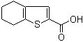 4,5,6,7-Tetrahydrobenzo[b]thiophene-2-carboxylic acid molecular structure (CAS 40133-07-1)
