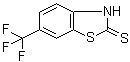 structure of CAS# 401567-22-4, 6-(Trifluoromethyl)-2(3H)-benzothiazolethione;2-Mercapto-6-(trifluoromethyl)benzothiazole