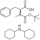 structure of CAS# 40163-88-0, Boc-N-methyl-L-phenylalanine (dicyclohexylammonium) salt;Boc-N-Me-Phe DCHA