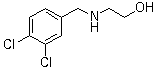 2-(3,4-二氯苄氨基)乙醇分子结构 (CAS 40172-06-3)