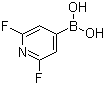 结构式 CAS# 401816-16-8, 2,6-二氟吡啶-4-硼酸