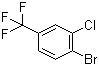 结构式 CAS# 402-04-0, 4-溴-3-氯三氟甲苯; 4-三氟甲基-2-氯溴苯
